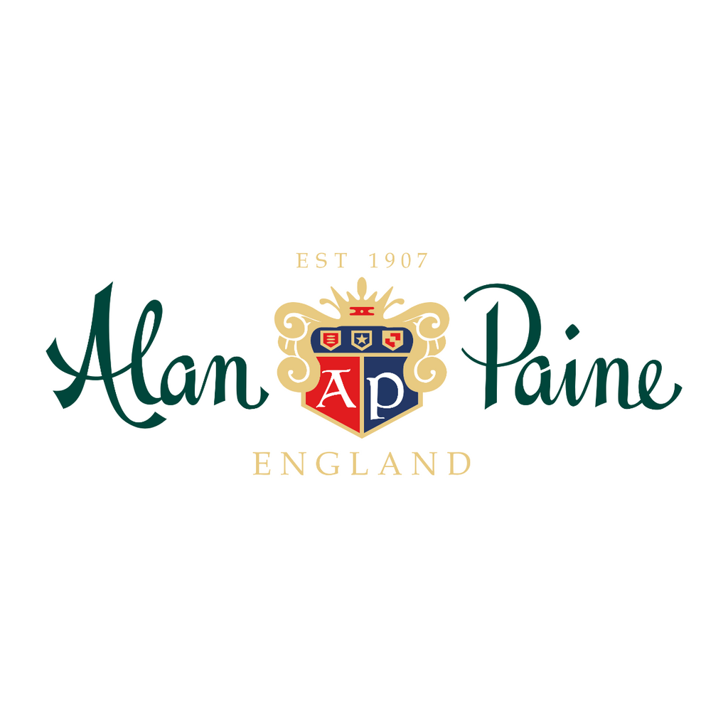 Alan Paine Cotton Merino Quarter Zip Jumper - Red
