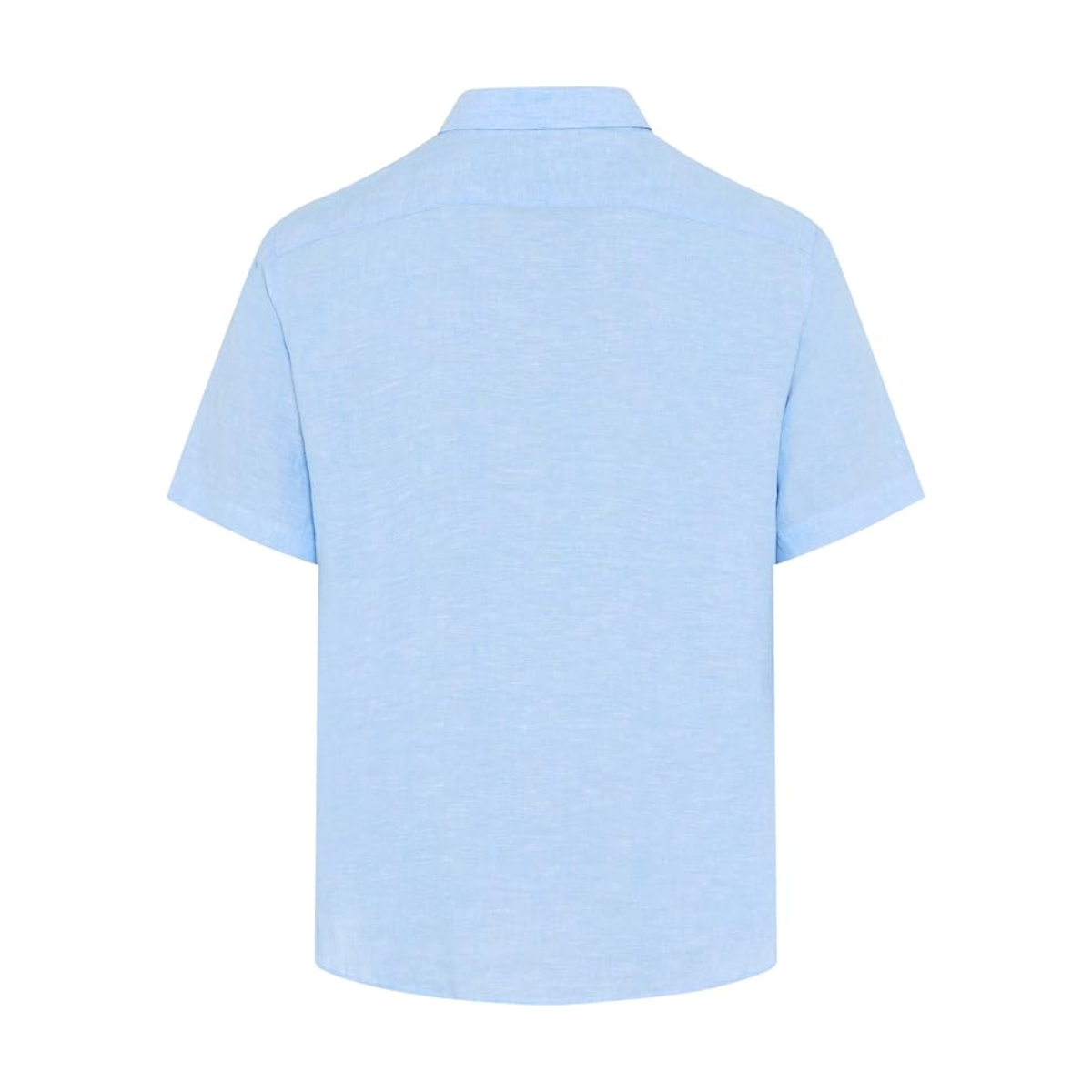 Brax DanU Linen Short Sleeve Shirt - Light Blue