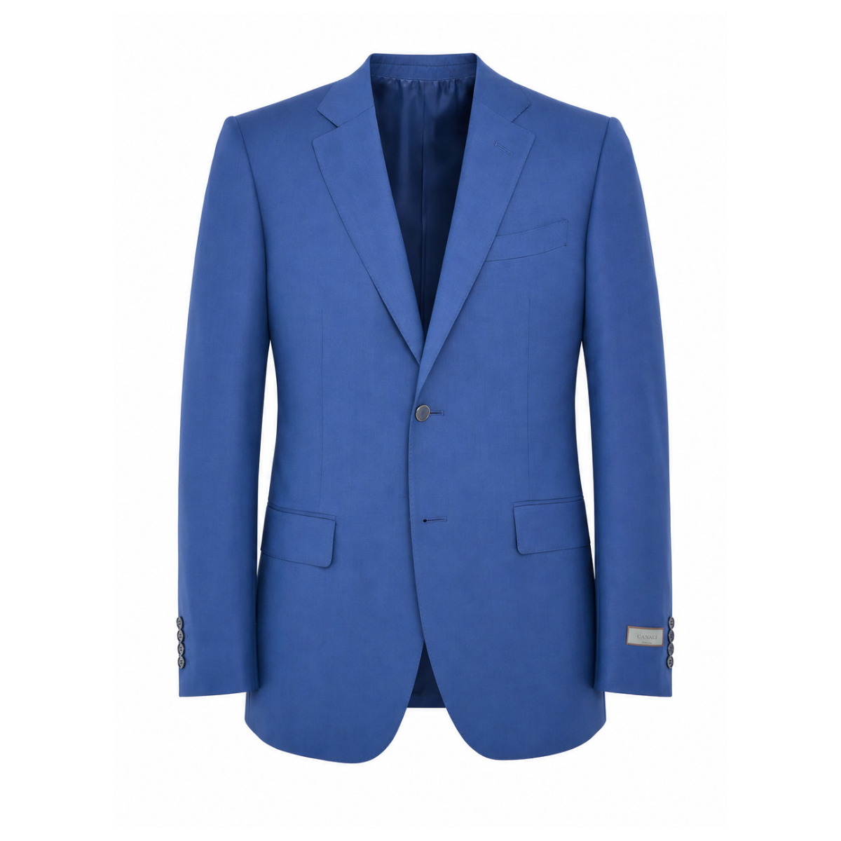Canali Double Twisted Wool Suit - Blue