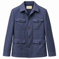 Canali Casual Safari Jacket - Navy