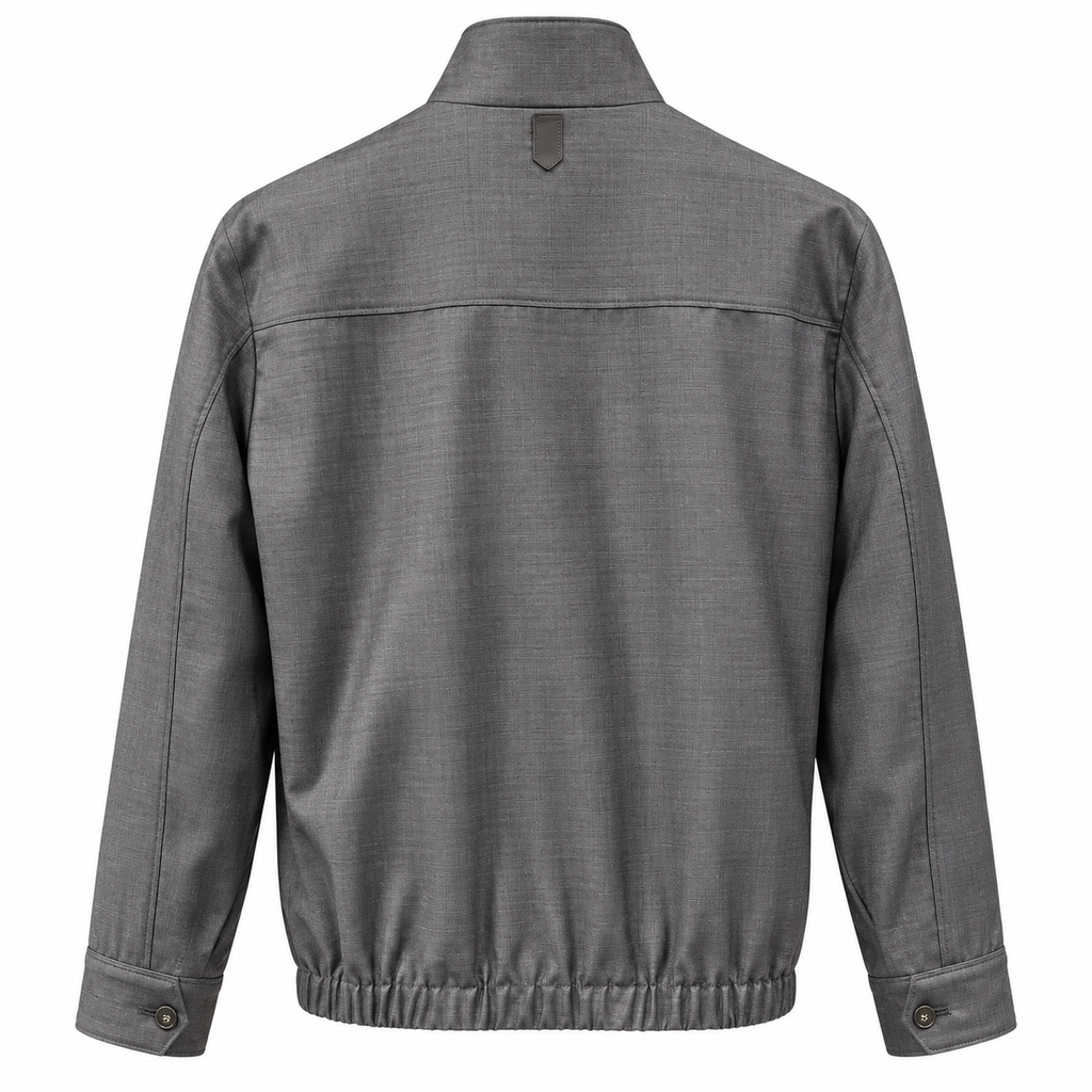 Canali Reversible Bomber Jacket - Denim