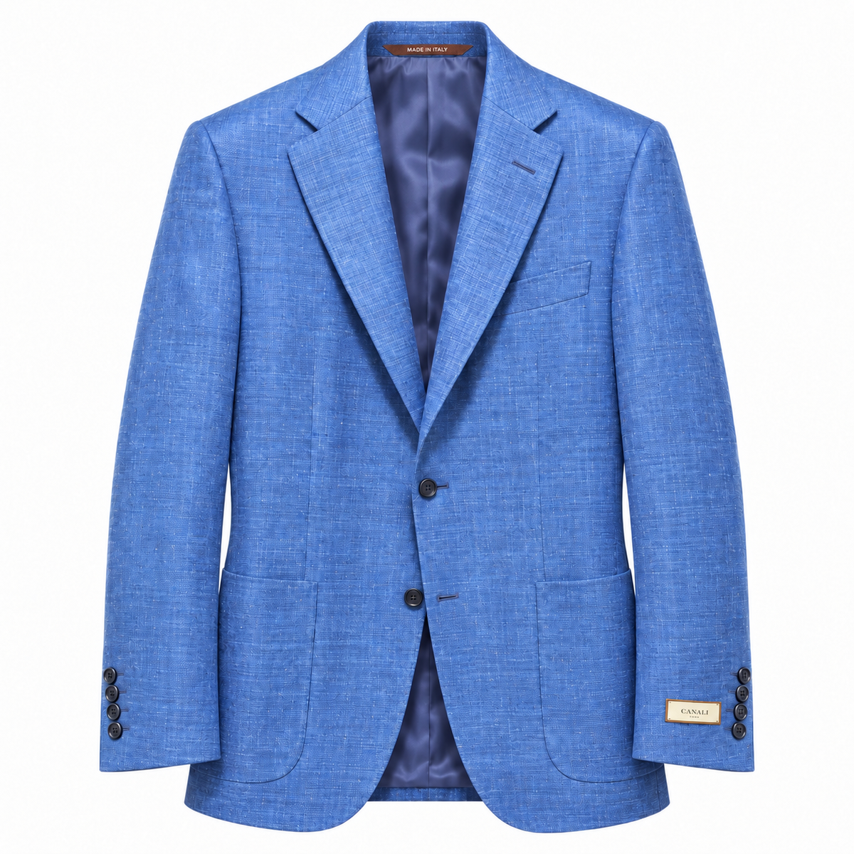 Canali Silk Blend Sports Jacket - Blue