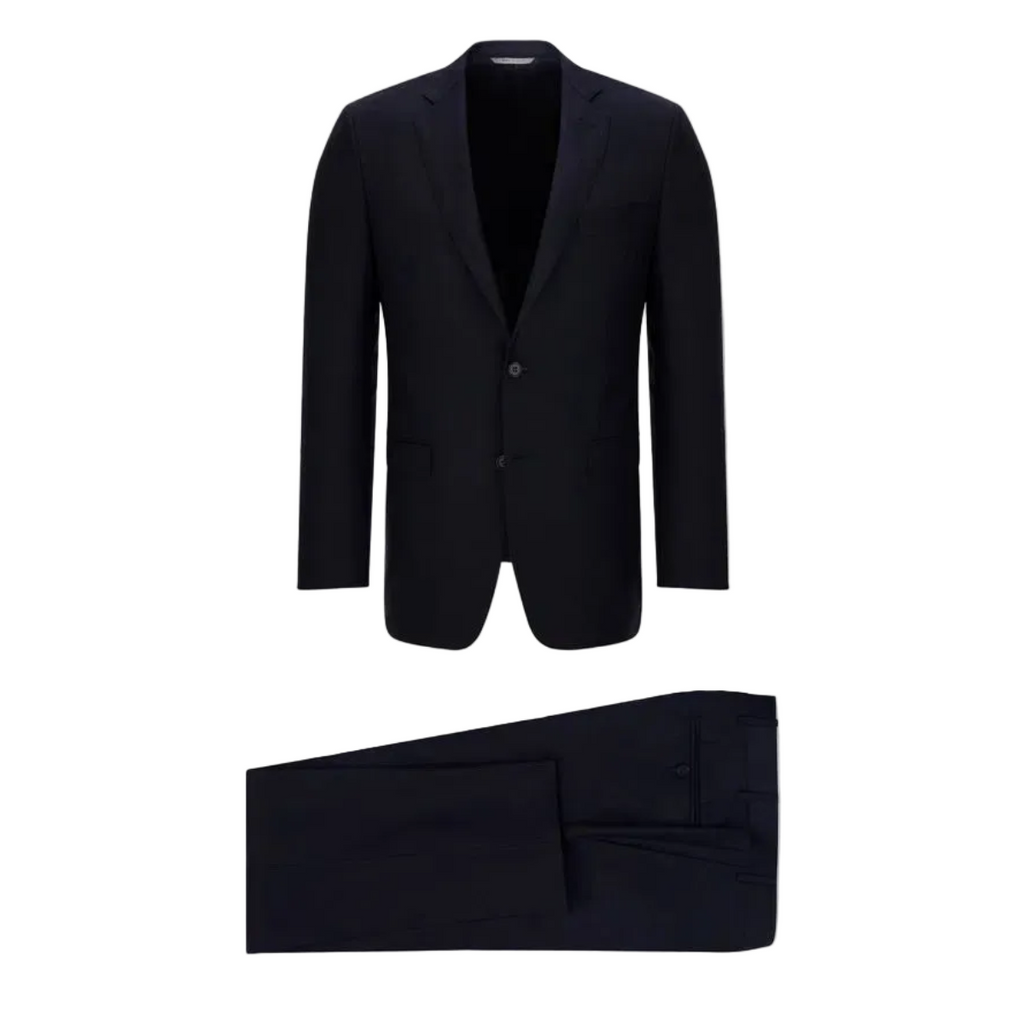 Canali Classic Wool Suit - Navy