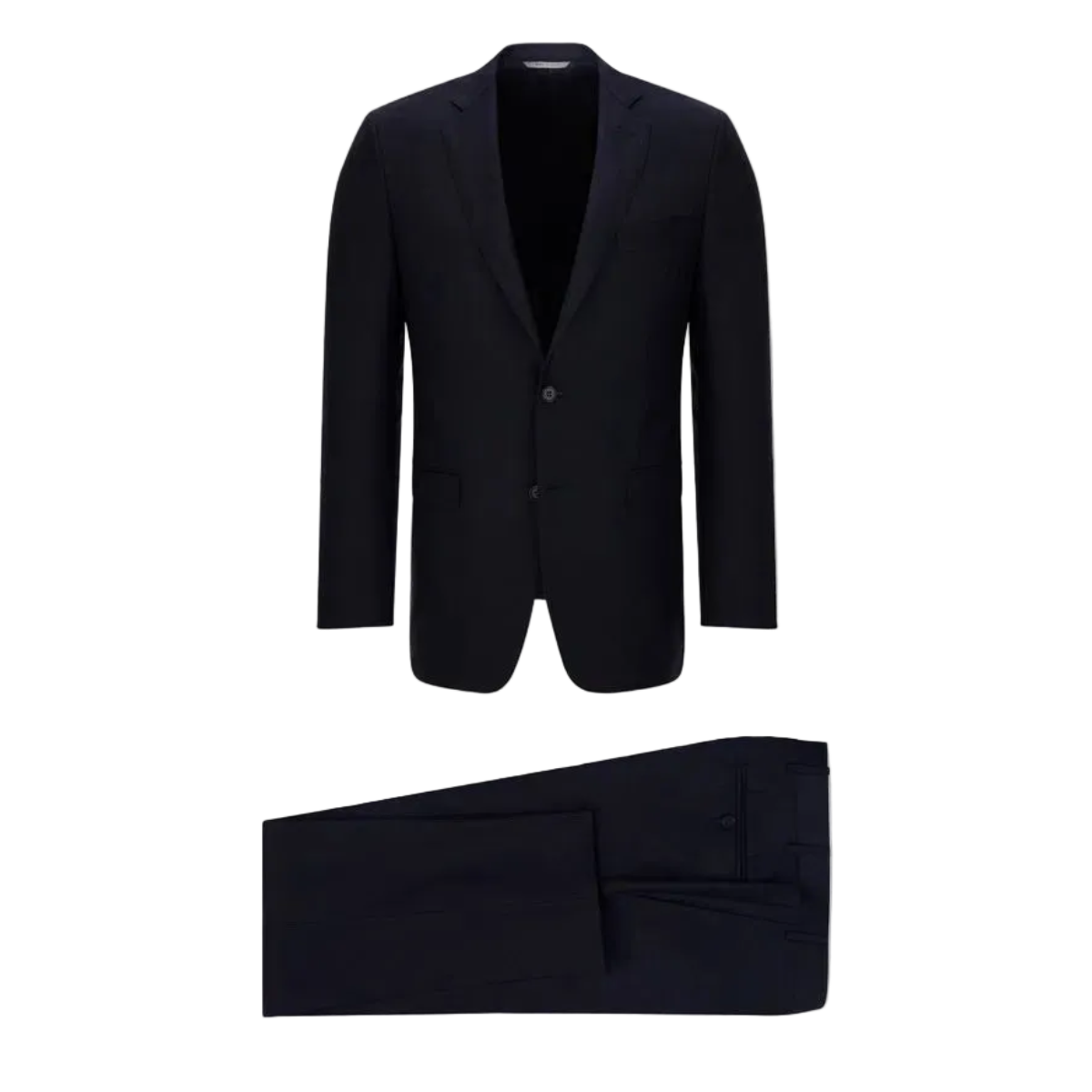 Canali Classic Wool Suit - Navy