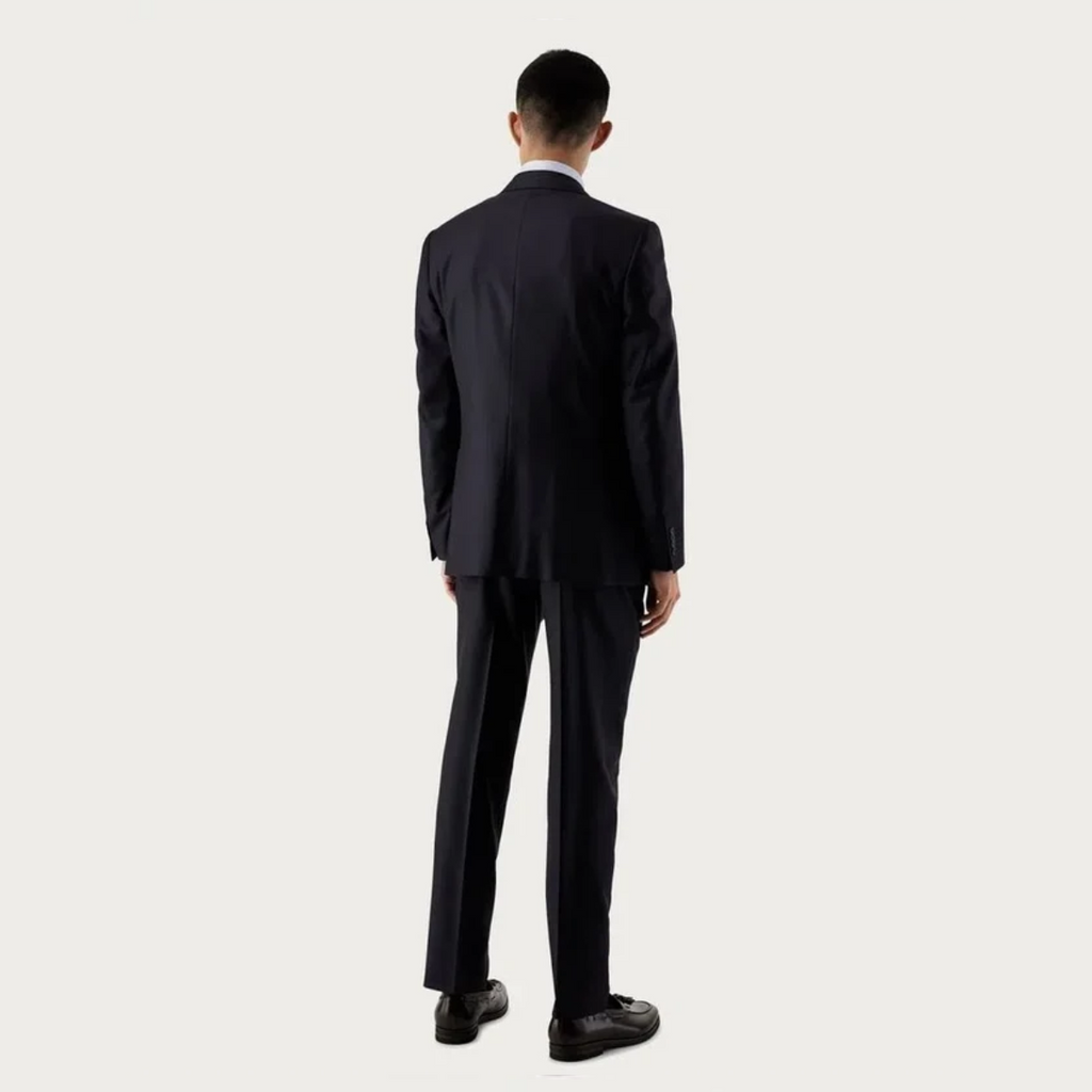 Canali Classic Wool Suit - Navy