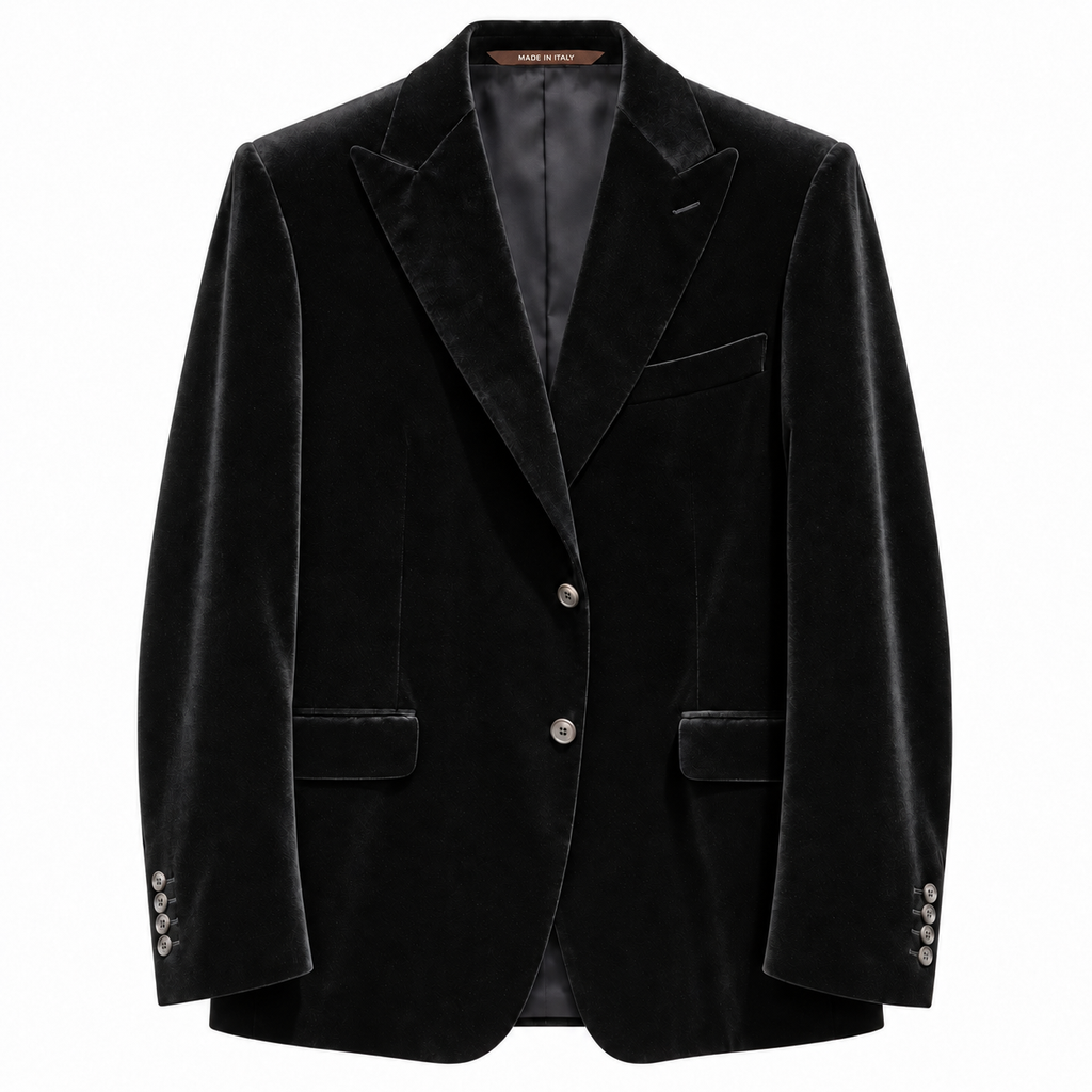 Canali Velvet Sports Jacket - Black
