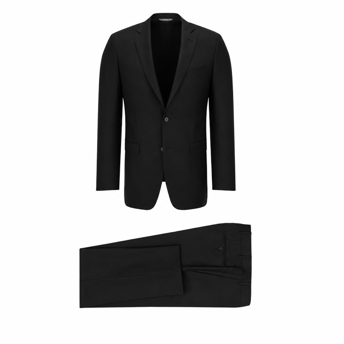 Canali Classic Wool Suit - Black