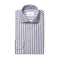 Eton Bengal Stripe Signature Oxford Business Shirt - Navy Stripe