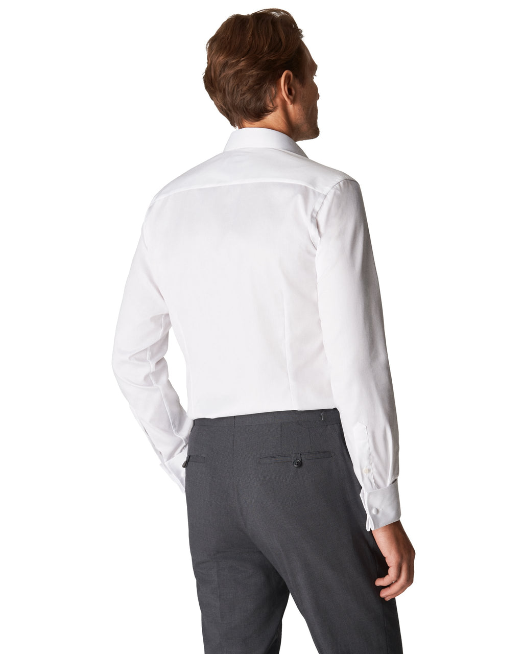 Eton Signature Twill Contemporary Fit Business Shirt with French Cuffs