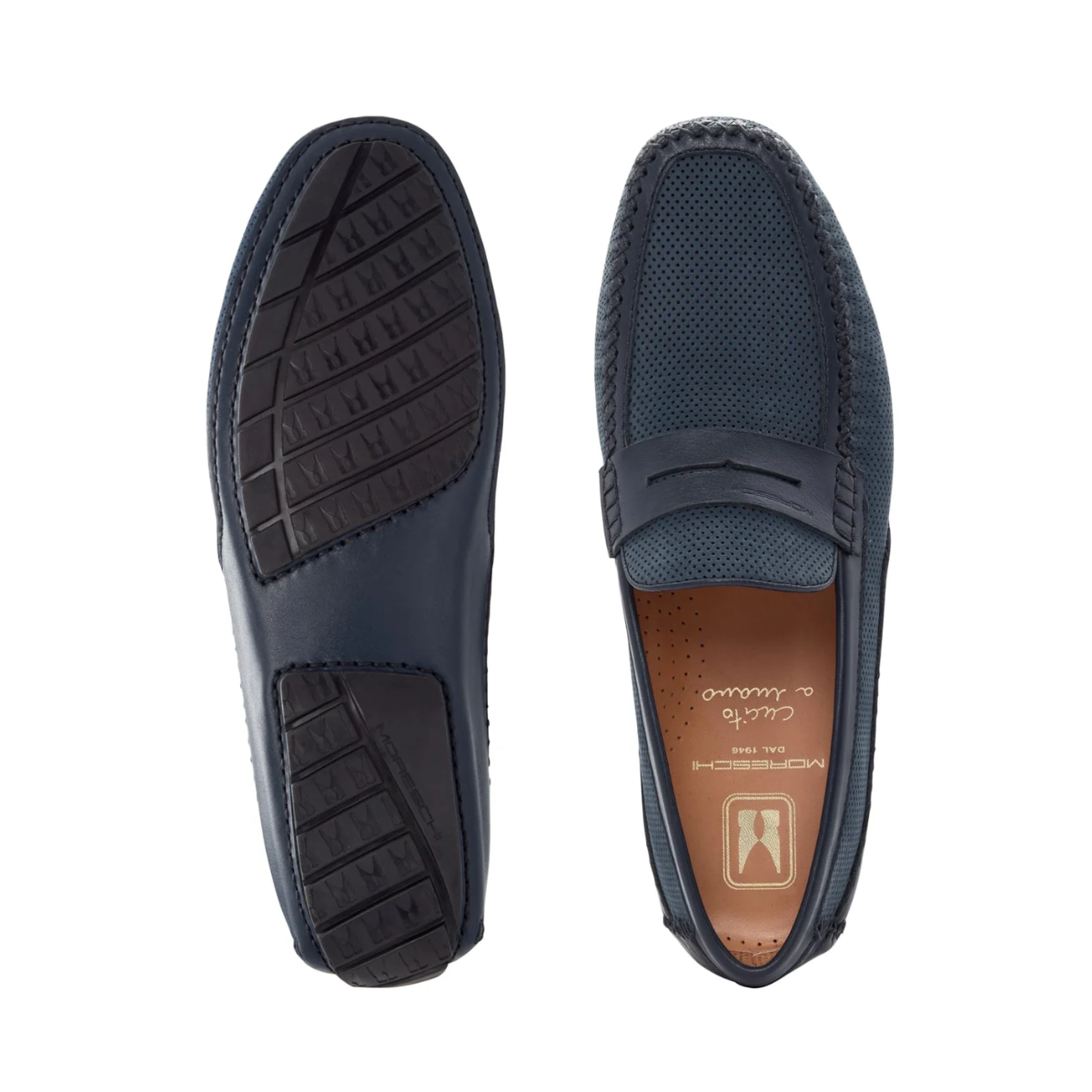 Moreschi Caracas Driving Shoes - Blue