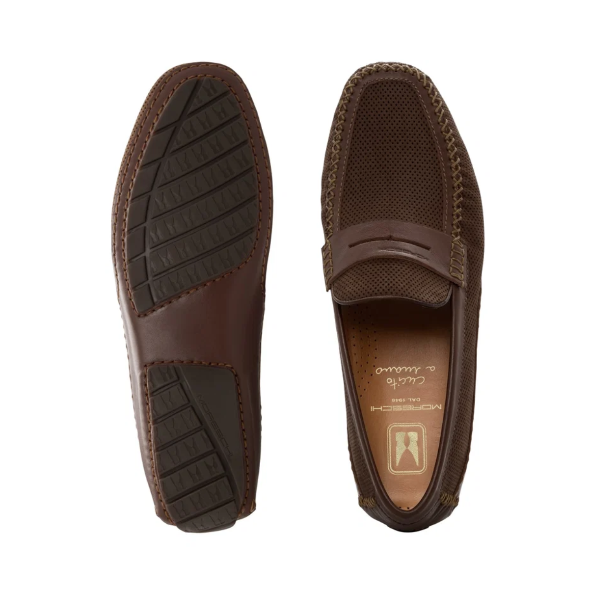 Moreschi Caracas Driving Shoes - Brown