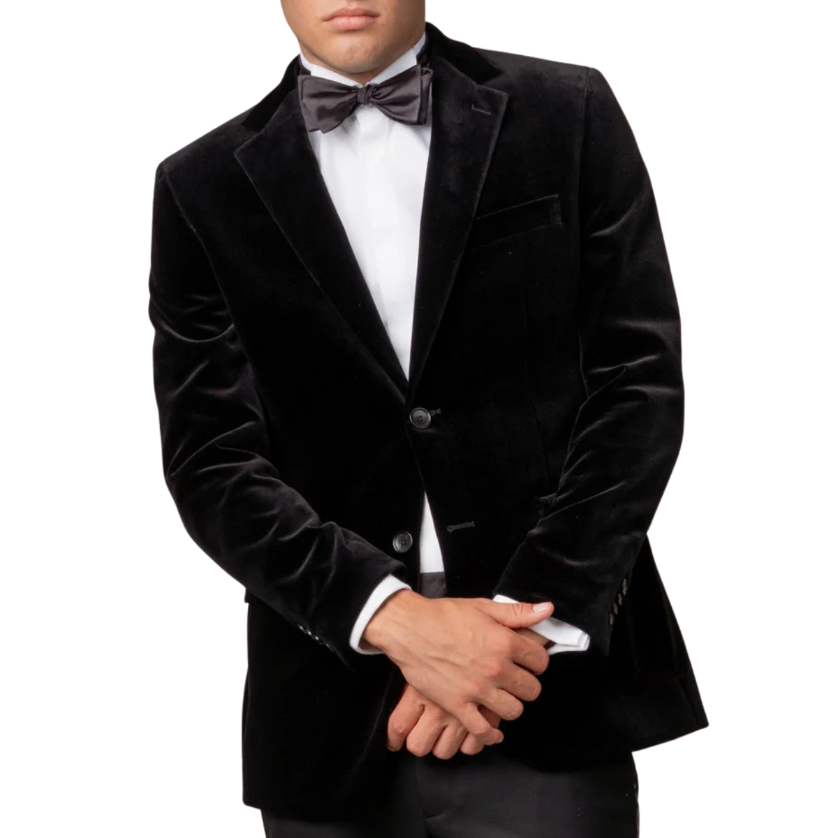 Rembrandt Cooper Velvet Jacket - Black