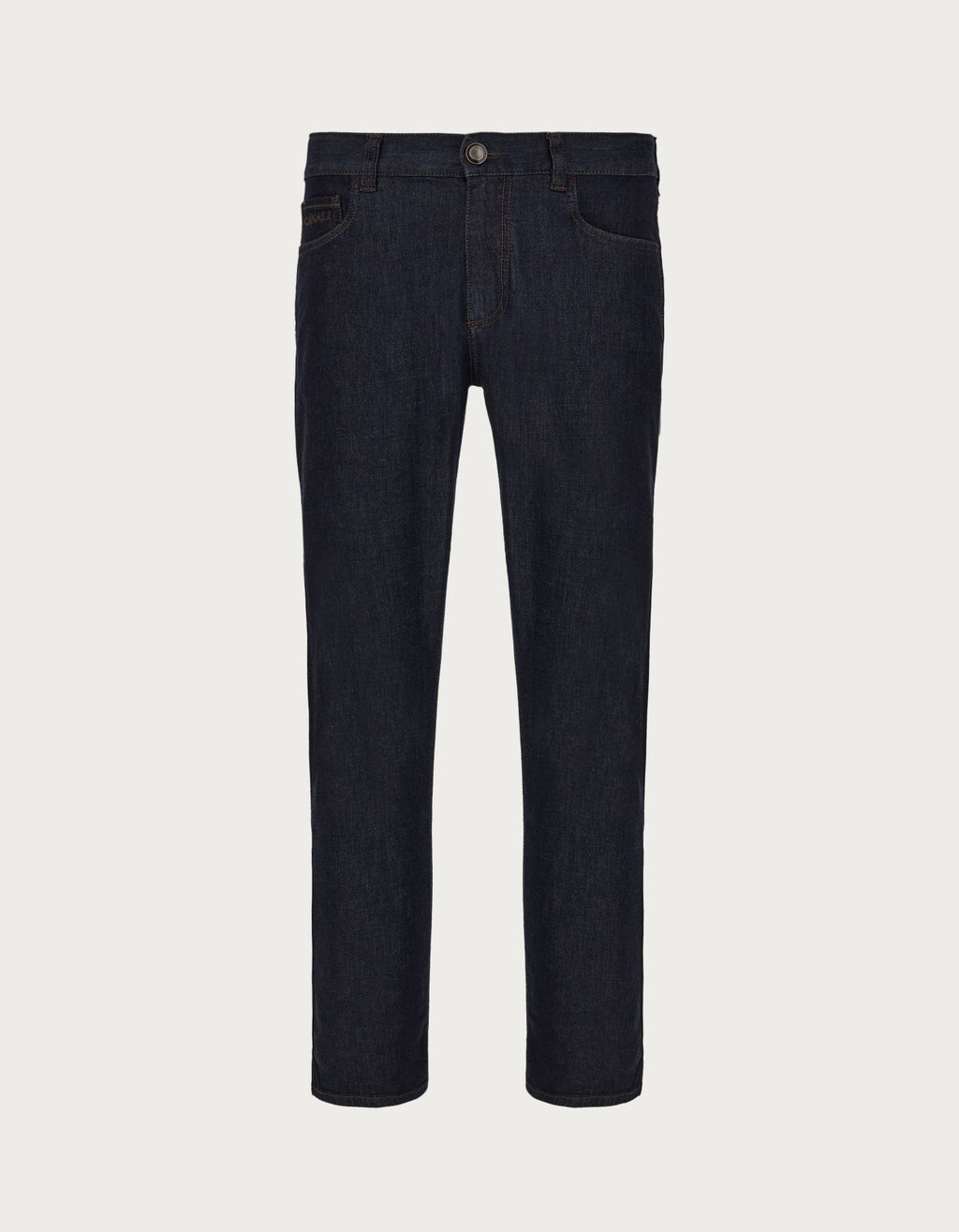 Canali Lyocell Cotton Denim Jeans - Navy