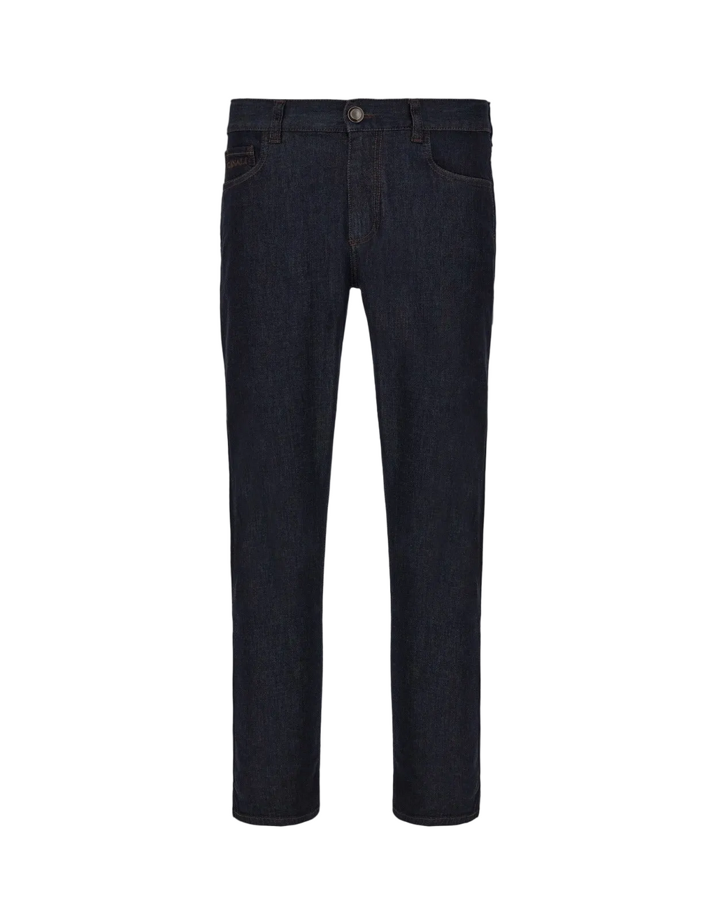 Canali Lyocell Cotton Denim Jeans - Navy