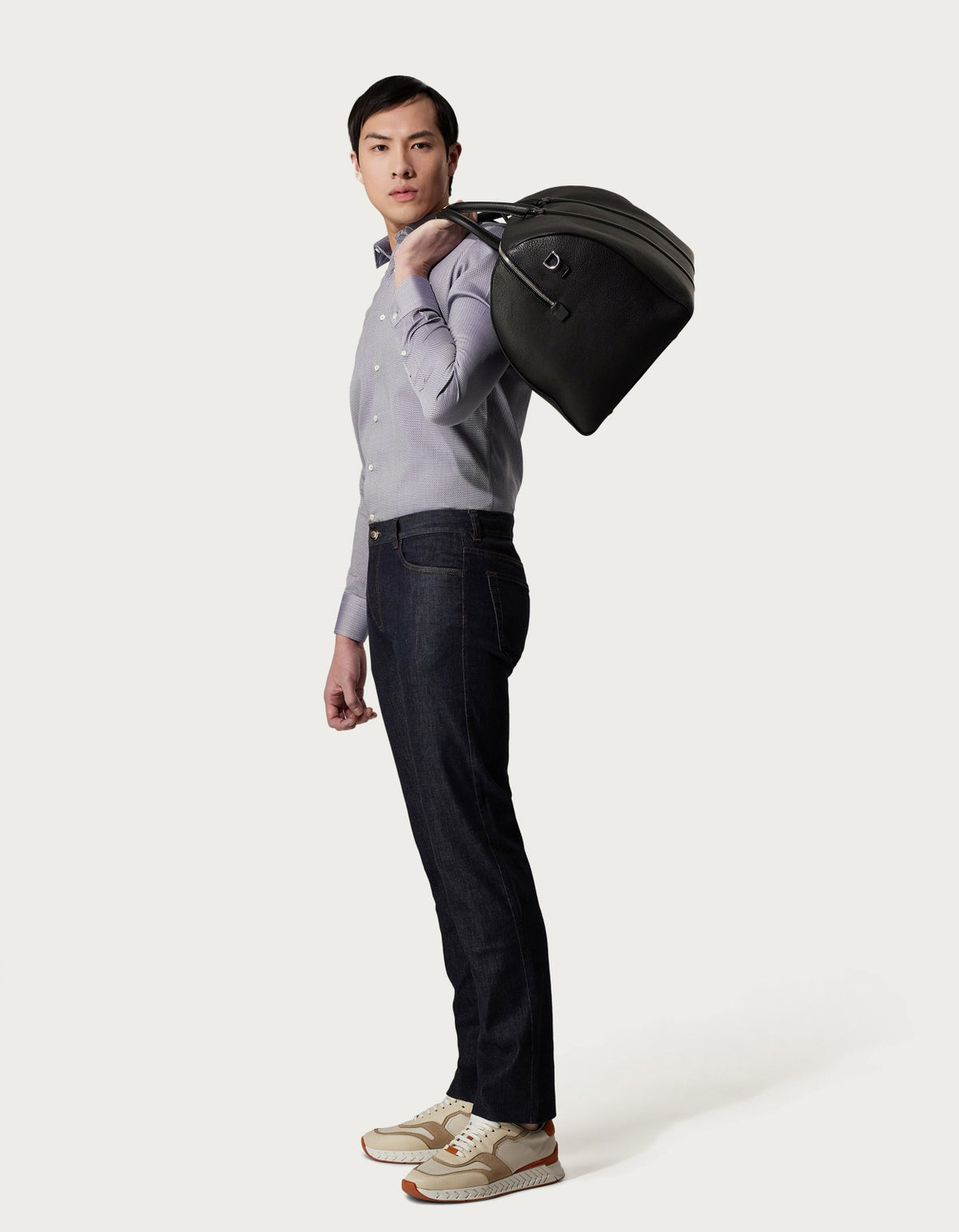 Canali Lyocell Cotton Denim Jeans - Navy