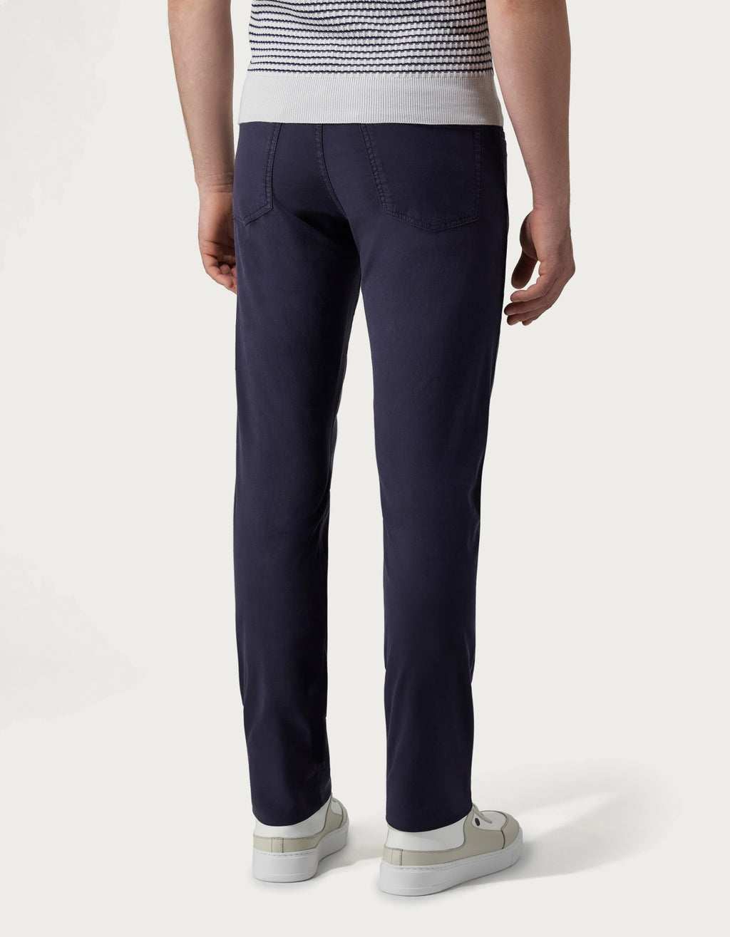 Canali Lyocell Cotton 5 Pocket Jeans - Navy