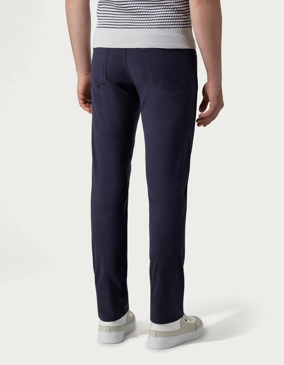 Canali Lyocell Cotton 5 Pocket Jeans - Navy