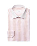 Eton Banker Collar Business Shirt - Pink Stripe